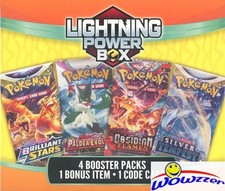 MJH Pokemon LIGHTNING POWER DOUBLE HANGER Sealed Box-4 Booster Pack,BONUS+Code picture