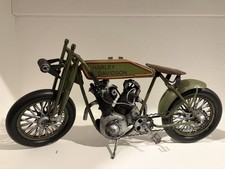 VTG Unbranded Harley Davidson Replica Of A 1900's Track Bike 1:16 Scale 14.5 