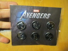 MARVEL AVENGERS 2020 Video Game Crystal Dynamics Set 6 Promotional Pins NEW picture