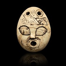 Ojuelos Alien Angel Third Eye Amulet Double Ring Mouth Mystery Artifact picture
