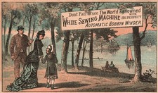 1880s-90s The World Renowned White Sewing Machine Automatic Bobbin Winder picture