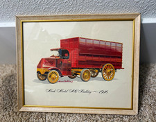 Vintage Framed Print 1916 Mack Delivery Truck Collectible Vehicle Art picture