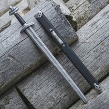 Northmen Handmade Viking Sword 38” – Damascus Steel Blade with Scabbard picture