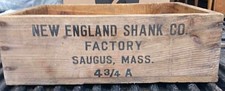 Vintage Advertising Crate From The New England Shank Co picture