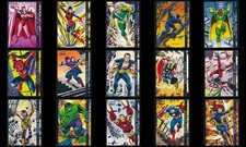 2022 Fleer Ultra Avengers - Silver Age - Complete Set of 15 Cards Lot picture