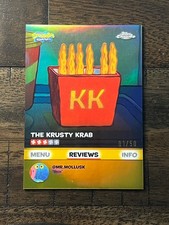 2025 Topps Chrome Spongebob Kelp Reviews “Kelp Fries” Gold Refractor 01/50 #BB-1 picture