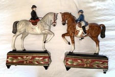 Fitz and Floyd Classics Porcelain Horse & Rider Figurines Pair (Set of 2) picture