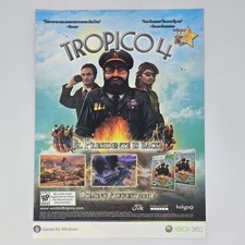 Tropico 4 Xbox 360 PC EL Presidente Is Back Print Ad/Poster picture