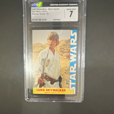Wonder Bread 1977 Star Wars #1 Luke Skywalker Mark Hamill CGC 7 Card picture