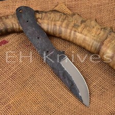8 INCH CUSTOM FORGED 1095 CARBON STEEL HUNTING SKINNING BLANK BLADE KNIFE   225 picture