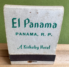 El Panama Hotel, Panama R.P. Very Vintage Front-Strike Matchbook, Unstruck, ++++ picture