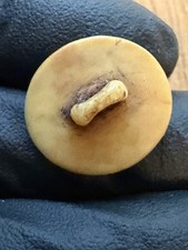 Tomachee Artifacts 👣 ESKIMO INUITS CLOTHING /COAT BUTTON BERING ALASKA🔥 picture