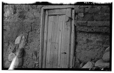 Photo:Acoma Pueblo New Mexico 1934 Old Door Detail Adobe Wall picture