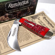 Remington USA 2023 UMC Hawkbill Bullet Red Jig Bone Pocket Knife NEW EDC R693 picture