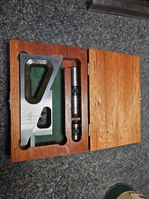 The Lufkin Co No.900 Machinists Planer Gauge Vintage Tool In Wooden Box USA Made picture