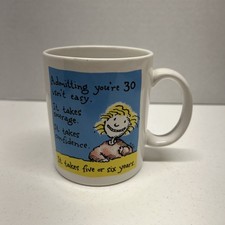 Vintage - 1988 SHOEBOX GREETINGS Hallmark Mug - Admitting you're 30 Isn't easy picture