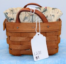 1994 Longaberger Herb Garden Basket – Sweet Basil Liner, Protector, & Inserts picture
