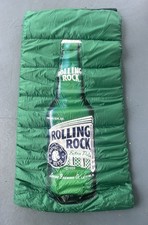 Vintage Rolling Rock Beer Sleeping Bag. picture