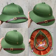 VIETCONG VC PITH HELMET HAT GREEN Quality and Handmade Army Surplus NVA picture