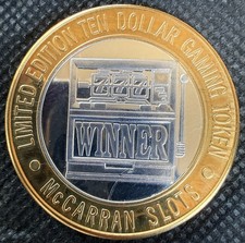 ⭐️McCARRAN AIRPORT HOTEL & CASINO Limited Edition 999% .6 Oz Pure Silver Strike picture