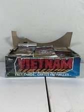 1988 Dart Vietnam Fact Cards – 47 Factory Sealed Packs in Original Display Box picture