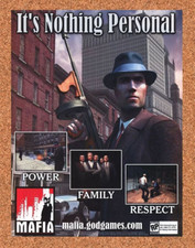 Mafia PC Original 2003 Ad Authentic Underworld Crime Video Game Promo v1 picture