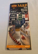 Vintage 2004, Map Of State Of Indiana, With Attractions 2-sided, Fold-out Map  picture