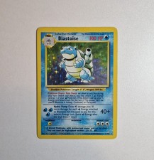 Pokemon TCG Blastoise Holo Card 2/102 Base Set Unlimited Rare Vintage WOTC 1999 picture