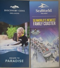 SeaWorld/Aquatica Discovery Cove Brochure Guide map/Maps Set Orlando 2024 NEWEST picture