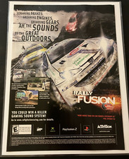 Rally Fusion - Vintage Gaming Print Ad / Wall Art - Michelin Race of Champions picture