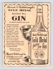 1946 GOLD MEDAL DISTILLED DRY GIN Vintage 4