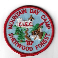 87 Mountain Day Camp Sherwood Forest CIEC RED Bdr. [Q-1377] picture