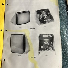 ELECTROHOME MONITOR G07-19” 904/907 arcade game owners manual go7 picture