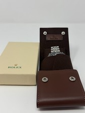 Rolex Tan Leather Watch Case Travel Pouch AD VIP Gift picture