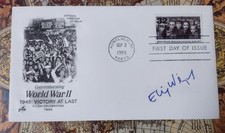 RARE ELI WEISEL THE FAMOUS NAZI HUNTER. SIGNED JEWS IN CONCENTRATION CAMP STAMP picture