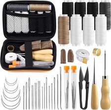 MORFEN 38PCS Heavy Duty Sewing Kit Needle Thread Upholstery Repair picture