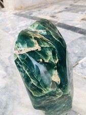 Beautiful Big 4.7kg Natural Serpentine Jade Polished Crystal Display Stone picture