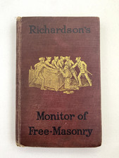 Richardson's Monitor of Freemasonry by Jabez Richardson 1890 picture