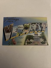 Greetings from Vermont Linen Postcard picture