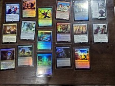 MTG Marvel's Spider-Man 17 Card Lot 7 Rares Foils Spinneret Spiderling picture