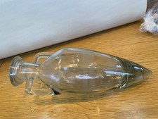 RARE Antique SIGNED Hamilton GLASS Torpedo Type Soda Bottle w/ HANDLES picture