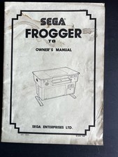 1982 Sega Frogger T8 Cocktail Arcade Game Owner’s Manual Original OEM picture