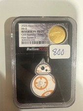 2025 Star Wars BB-8 1/10 Oz Gold Starkiller Base & 1/2 Oz Silver PF70 Film 3 picture