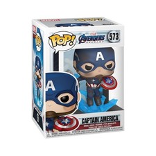 Funko POP Marvel Avengers Endgame Captain America #573 [with Electrified Mjolni picture