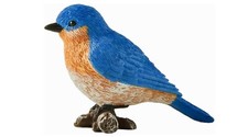 Bluebird Figurine Collectible Bird watcher gift - Holiday stocking stuffer picture