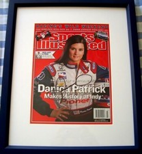 Danica Patrick autographed signed 2005 Sports Illustrated SI cover framed JSA picture
