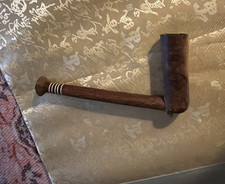 Xhosa South Africa Antique Wood Pipe Tribal Art early 20th Century inlaid picture