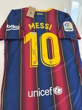 🔥⚽️ Lionel Messi FC Barcelona Hand Signed Jersey Beckett COA ⚽️🔥 picture