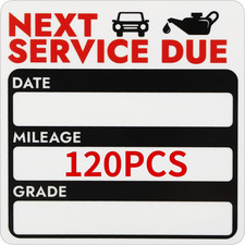 120 Pcs Oil Change Stickers, Next Service Due Sticker for Windshield picture