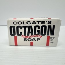 Colgate Octagon All Purpose Soap Bar 7oz Vintage USA New Old Stock picture